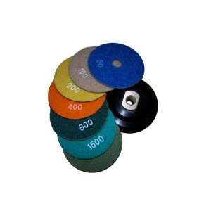   Diamond Polishing Pad 400 Grit w/ Free 4 Backer