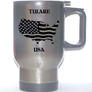  US Flag   Tulare, California (CA) Stainless Steel Mug 