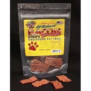   Partner All Natural Bacon Strips Dog Treats   3 oz. Bag
