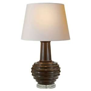 Visual Comfort CHA8633DB NP Chart House 1 Light Scored Pot Table Lamp