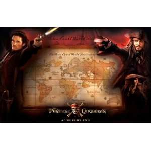   Movie Poster (Johnny Depp & Orlando Bloom with Map)