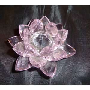  Beautiful Crystal Lotus Flower   3   Pink: Home & Kitchen