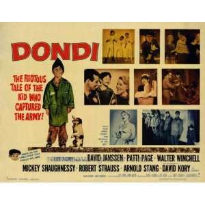Dondi Movie Poster (22 x 28 Inches   56cm x 72cm) (1961) Half Sheet 