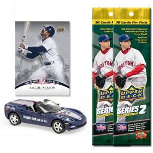  2008 MLB Chevrolet Corvette w/ HOF Trading Card & 2 Packs 