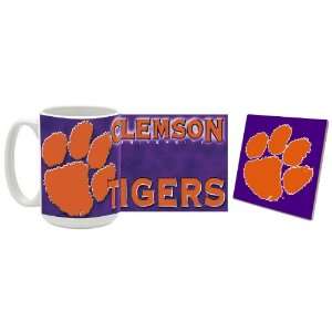 Clemson Coffee Mug & Coaster 