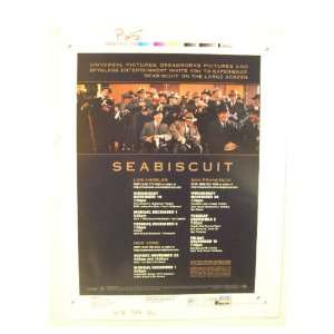 Seabiscuit Artist Trade Ad Proof Reporters Sea Biscuit 