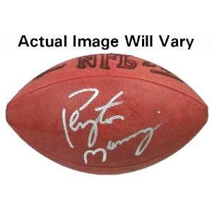  Peyton Manning Autographed Wilson Pro Football with 49 