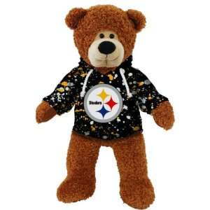  Pittsburgh Steelers Plush Bear Splatter Pattern Sports 