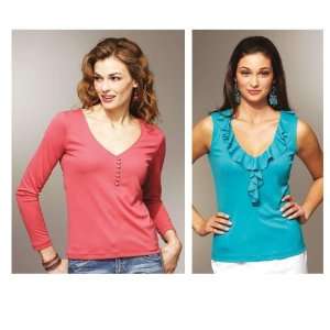  Kwik Sew Decorative V Neck Top Pattern By The Each Arts 