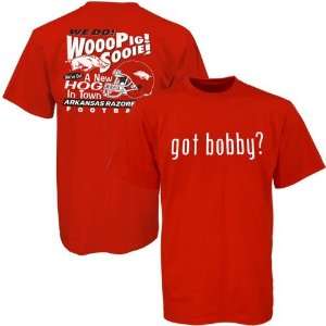   : Arkansas Razorbacks Cardinal Got Bobby? T shirt: Sports & Outdoors