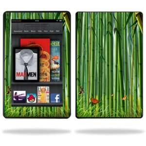   Decal Cover for  Kindle Fire 7 inch Tablet Bamboo Electronics