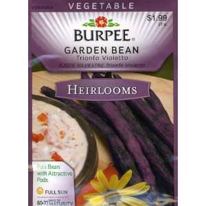  Burpee 61148 Heirloom Bean Trionfo Violetto Seed Packet 