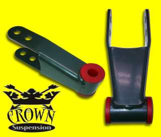  crown suspension adjustable drop shackles will lower your truck 