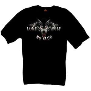  Hot Leathers Black X Large Lone Wolf Double Sided Biker 