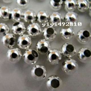 LOTS 500pcs Silver Plated spacer bead 6 mm ,G  