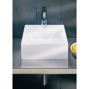  Domino Vessel or Wall Mount Sink in White: Home 