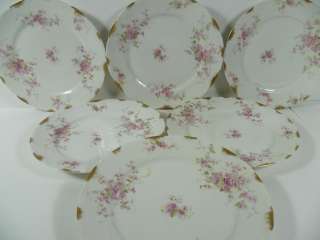   Haviland Limoges Lunch Plates in the Trocadero Pattern; made in France