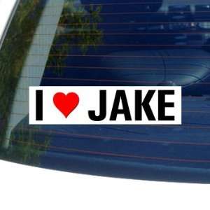  I Love Heart JAKE   Window Bumper Sticker: Automotive