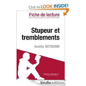 Stupeur et tremblements de Amélie Nothomb (Fiche de lecture) (French 