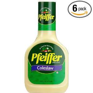 Pfeiffer Dressing, Coleslaw, 16 Ounce Bottles (Pack of 6)  