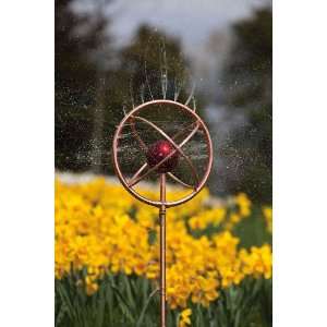  Decorative Sprinkler, red globe detail: Patio, Lawn 