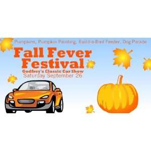  3x6 Vinyl Banner   Fall Fever Festival 