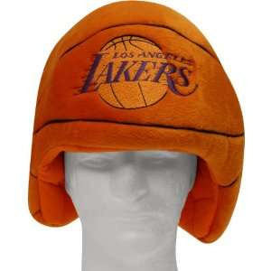   Heads Los Angeles Lakers Basketball Plush Fan Hat: Sports & Outdoors