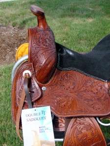 Beautiful saddles with their Oak leaf tooling and nice lacing on the 