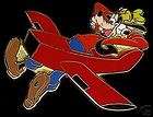 Goofy   Flying Red Airplane Walt Disney Travel Company