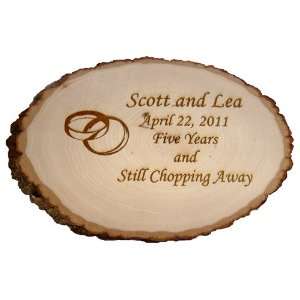  Custom Wood Plaque in Natural Basswood: Home & Kitchen