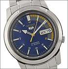 Seiko 5 Mens Stainless Steel Analog with Blue Dial Watch SNKK27 