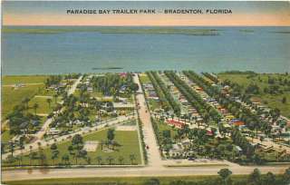 FL BRADENTON PARADISE BAY TRAILER PARK TOWN VIEW T87163  