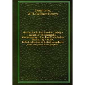   of British pamphlets: W. H. (William Henry) Langhorne: Books
