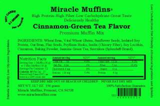 Miracle Muffins   Sugar Free   Splenda   9 Flavors!  
