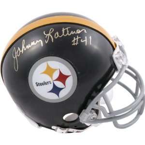  Johnny Lattner Pittsburgh Steelers Autographed Mini Helmet 