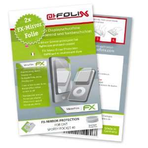  2 x atFoliX FX Mirror Stylish screen protector for DNT Sporty 