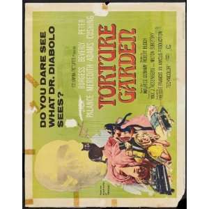  Torture Garden Poster Movie Half Sheet B 22 x 28 Inches 