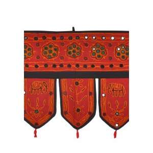   Beautiful Elephant Design Embroidered Door Hanging Bandhanwar Toran