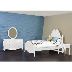  InRoom Designs Jepara Bedroom Set in White