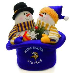  Minnesota Vikings Plush Snowmen Top Hat: Sports & Outdoors