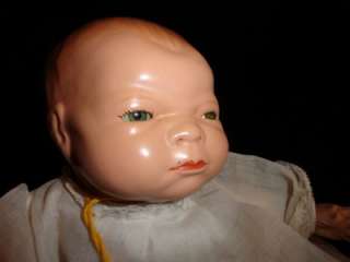 BB Composition Bye Lo Antique Baby Doll Red Ribbon Winner August 1991 