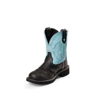 Justin Ladies Aqua/Black Gypsy Western Boots   New!   Free Shipping 