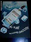Bacardi Exclusiv Rum Advertising Postcard Beyond Pure Beyond Smooth