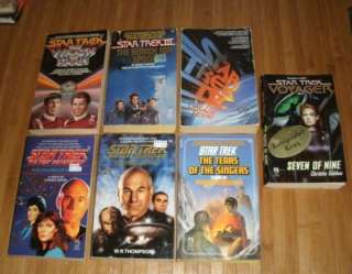 Lot of 7 Star Trek Sci Fi Books Science Fiction TOS TNG Signed Ed 