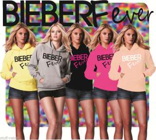 JUSTIN BIEBER FEVER FASHION DESIGN HOODIE HOODY TOP NEW  