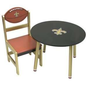  New Orleans Saints NFL Childrens Wooden Chair (12x12X26 
