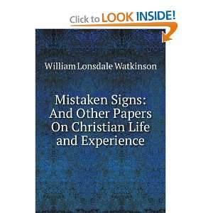   On Christian Life and Experience William Lonsdale Watkinson Books