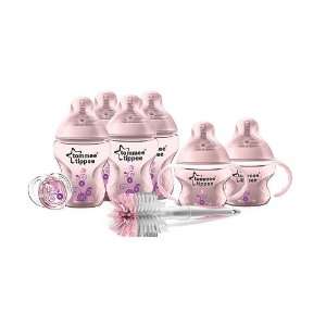 Tommee Tippee Closer to Nature Newborn Decorated Starter Set   Pink