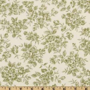   Contessa Flora Toile Cream Fabric By The Yard: Arts, Crafts & Sewing