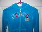 GIRLS JUSTICE BLUE JACKET SIZE 8 EUC